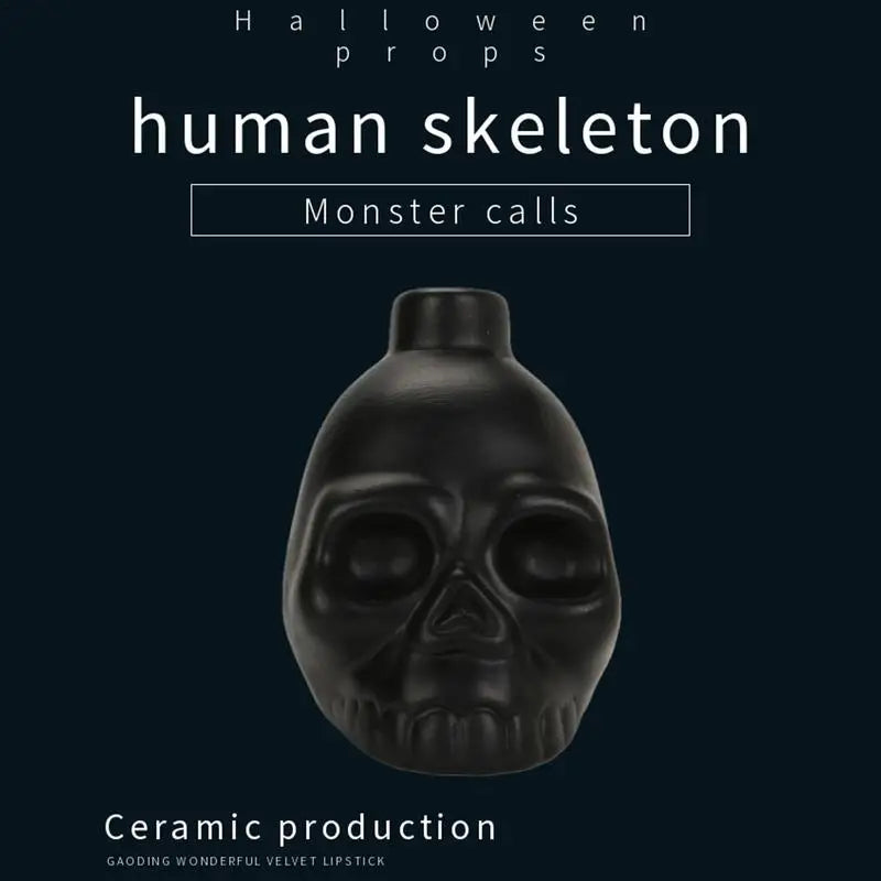 Creepy Death Whistle Loud Human Scream War Whistle High Decibels Authentic Human Sounding Aztec War Whistle for Skull Shape