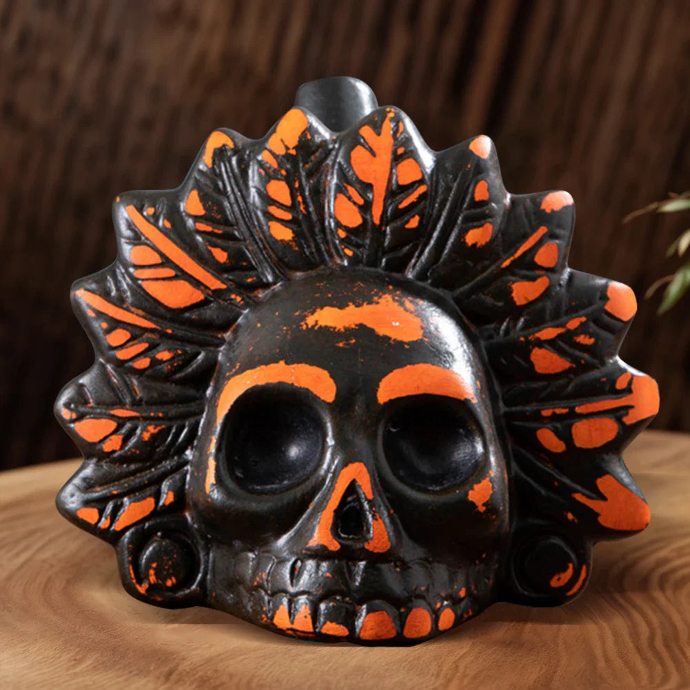 Authentic Aztec Whistle Loud Spooky Aztec Death Whistle Scream Whistle for Halloween Prank Props