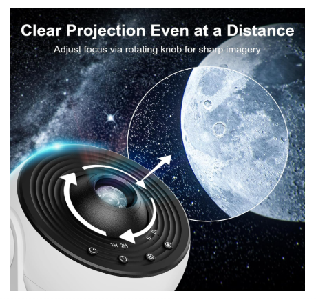 Planetarium Projector Pro for Bedroom, 13 in 1 Star Projector Galaxy Light, Ceiling Night Light Milky Way Mood Lighting with Timer, LED Space Galaxy Lamp Bedroom Room Decor for Adults Kids - White