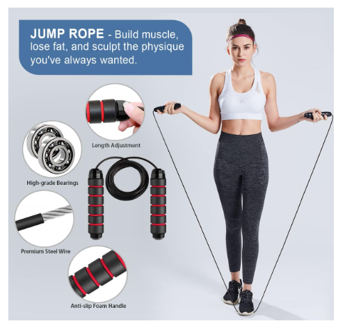Ab Roller Wheel, 10-In-1 Ab Exercise Wheels Kit with Resistance Bands, Knee Mat, Jump Rope, Push-Up Bar - Home Gym Equipment for Men Women Core Strength...