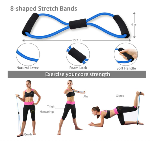 Ab Roller Wheel, 10-In-1 Ab Exercise Wheels Kit with Resistance Bands, Knee Mat, Jump Rope, Push-Up Bar - Home Gym Equipment for Men Women Core Strength...